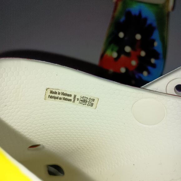 CROCS Classic Bae Platform Clogs Women Size 10 Multi Color Tie Dye 206902 NWOT - Picture 14 of 16